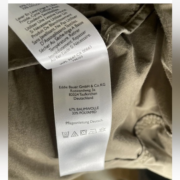 Vintage EDDIE BAUER KHAKI JACKET COAT Size XS - Picture 8 of 8